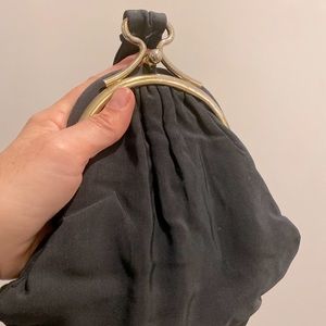 Vintage Black Stain “wristlet” purse